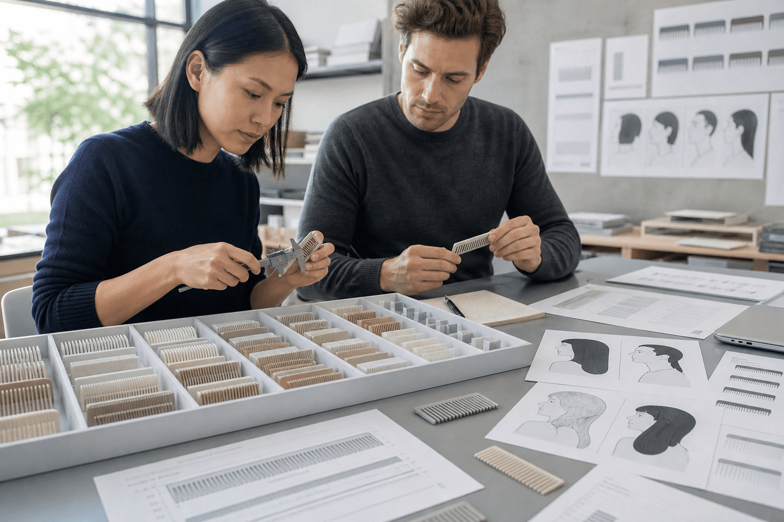 prodotto planner organizing guide-comb size ranges against intended use