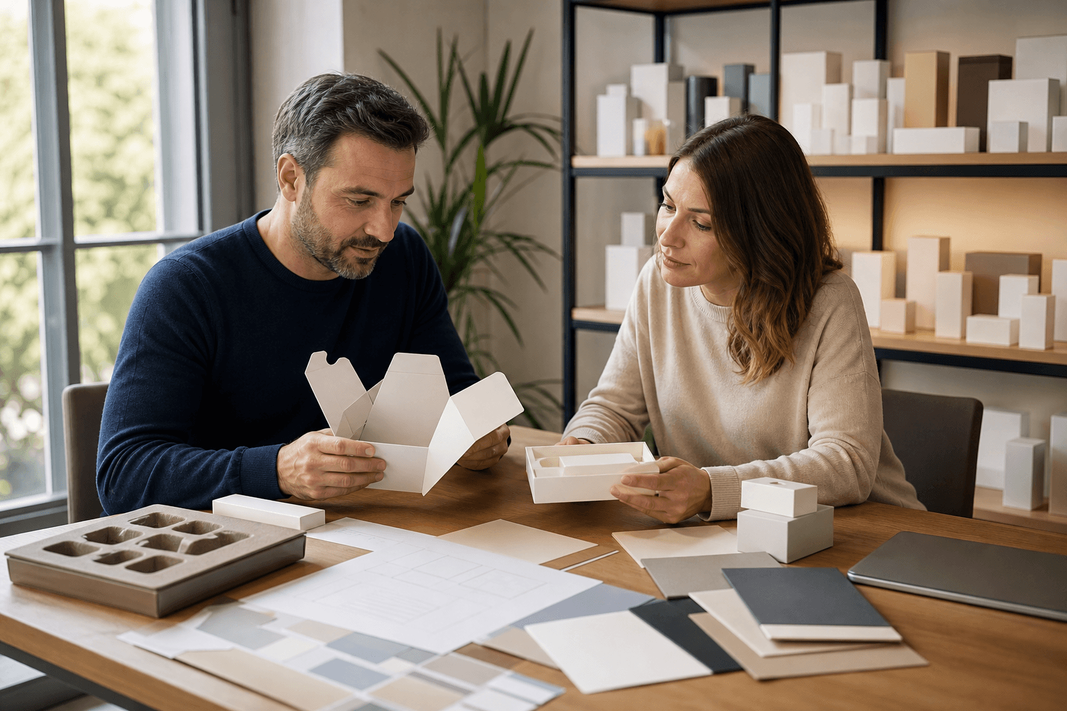 privato-etichetta packaging sviluppo review with materials and carton structures