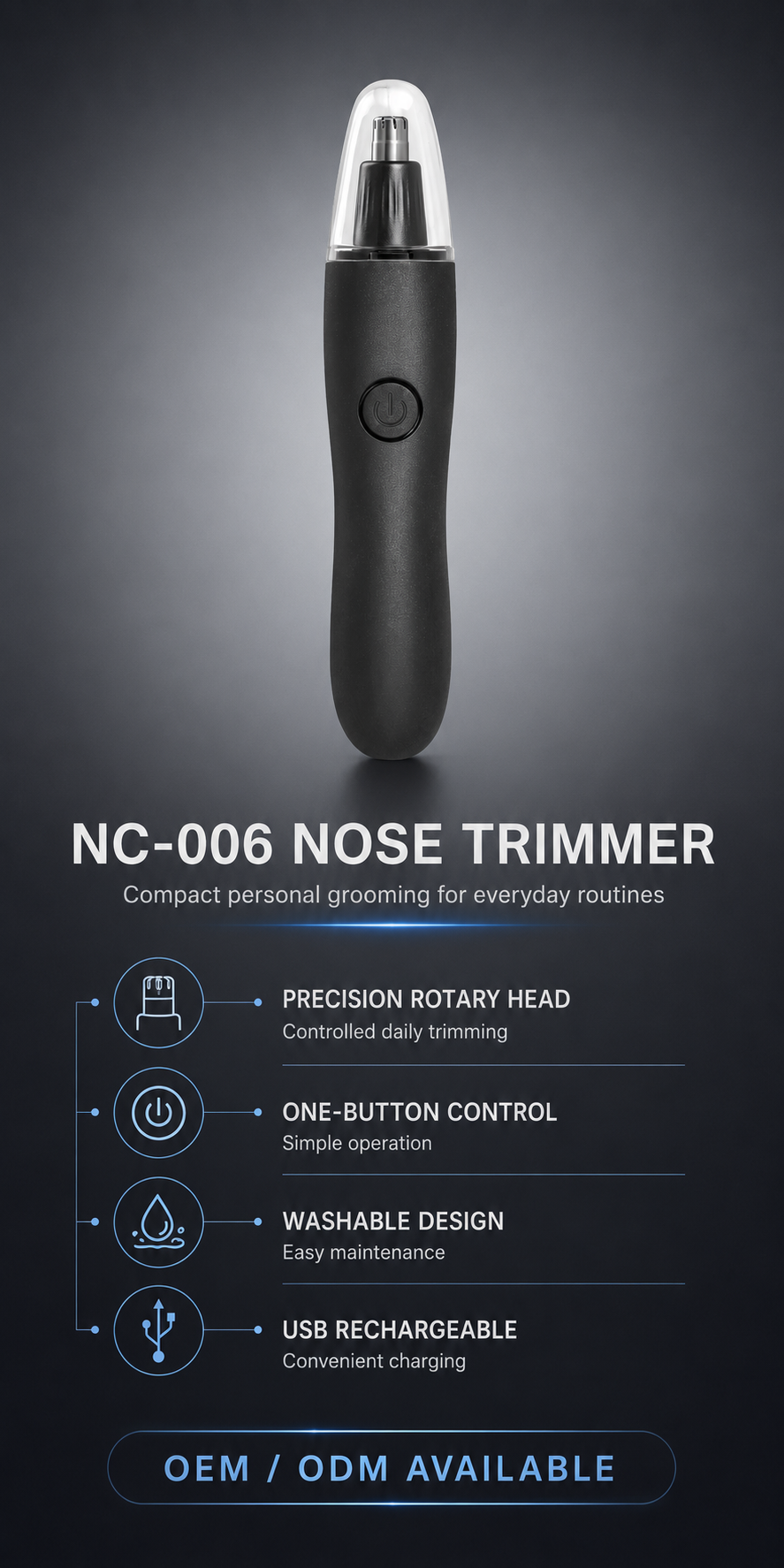 NC-006 nose trimmer OEM detail image 1
